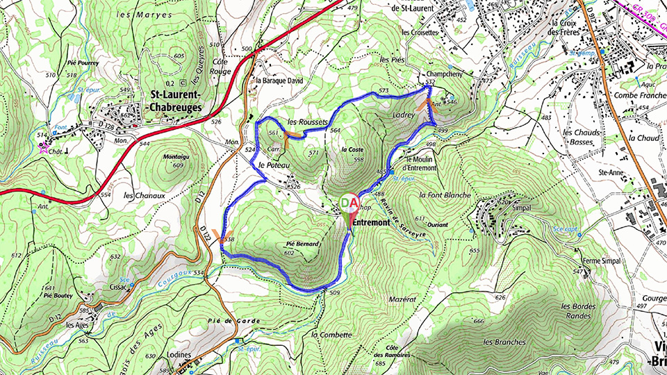 Randonnée pédestre Entremont