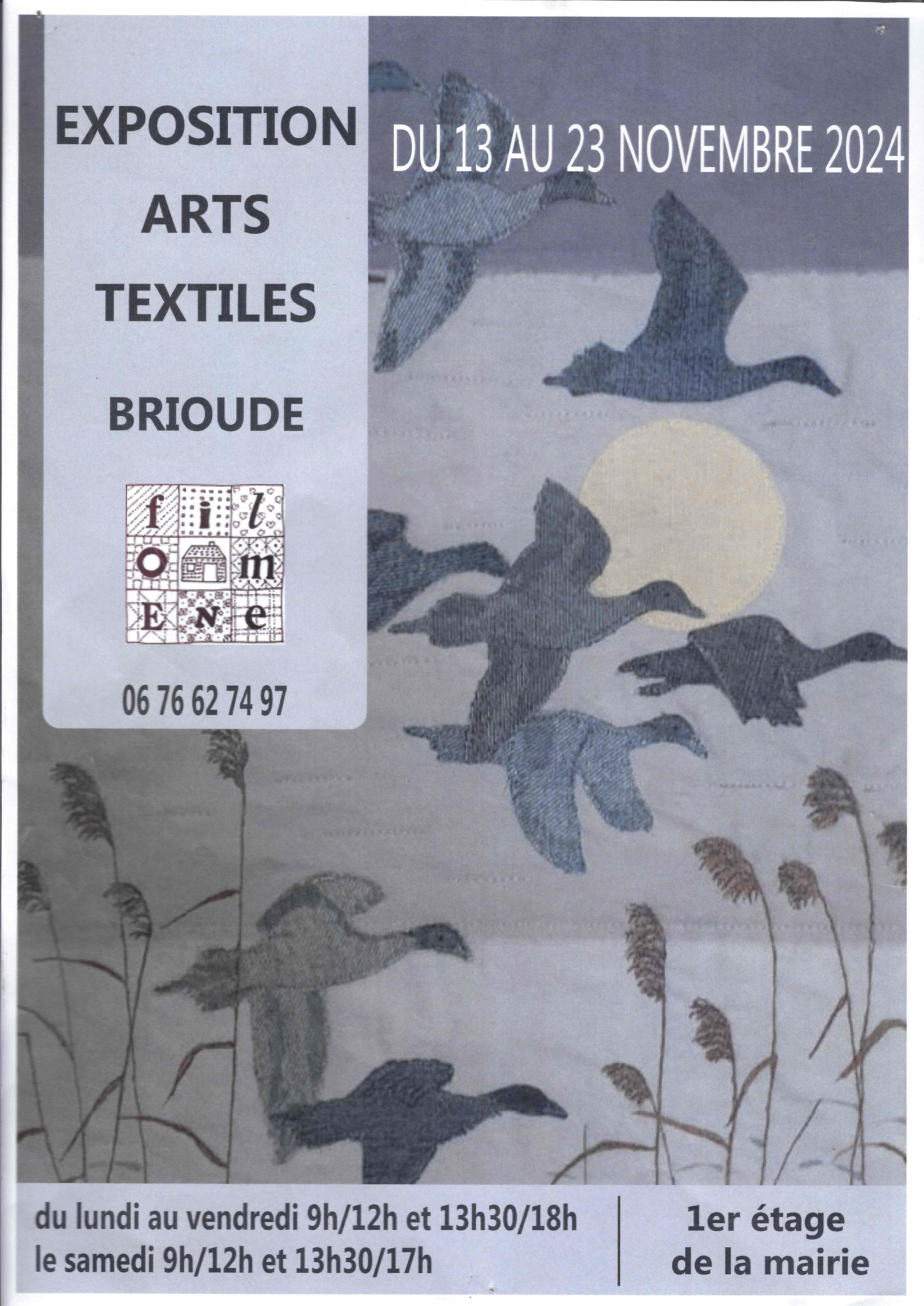 Affiche Exposition art textile