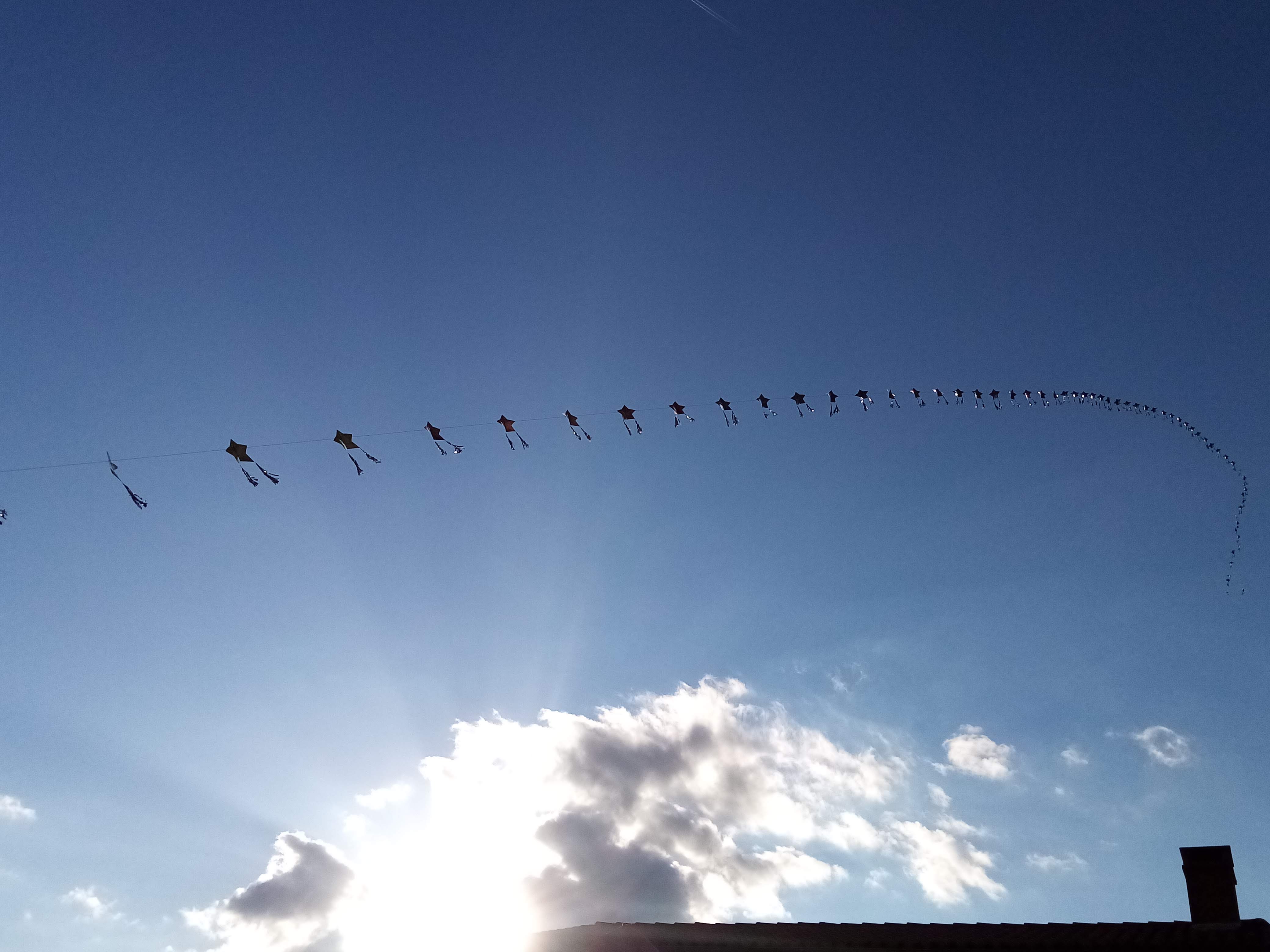 train de cerfs-volants